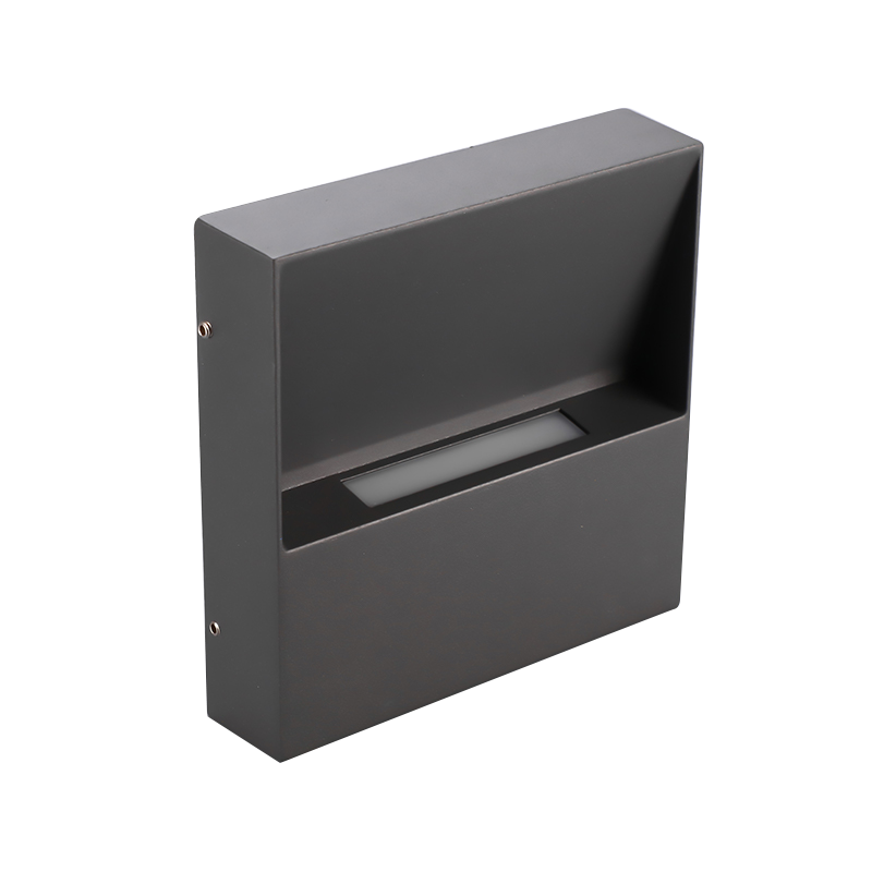 Lámpara de pared LED para jardín con ranura cuadrada empotrada