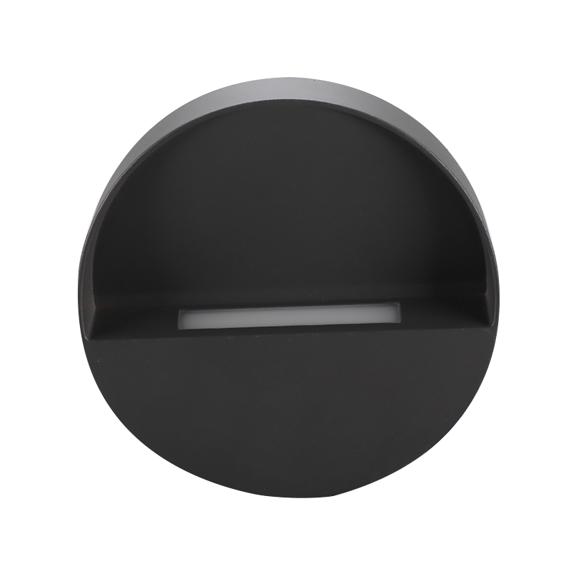 Lámpara de pared LED para jardín con ranura de disco redondo