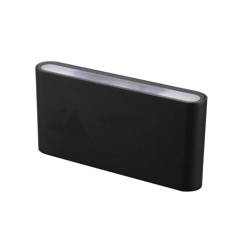 Lámpara de pared de jardín LED rectangular de arriba hacia abajo