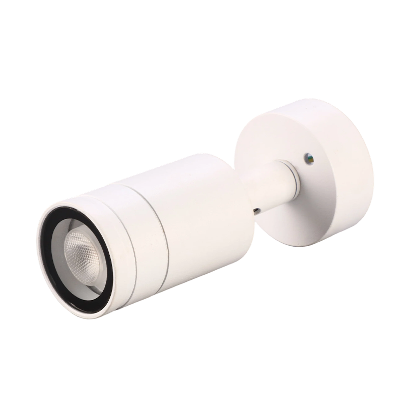 Foco para exteriores GU10 con montaje en superficie blanca