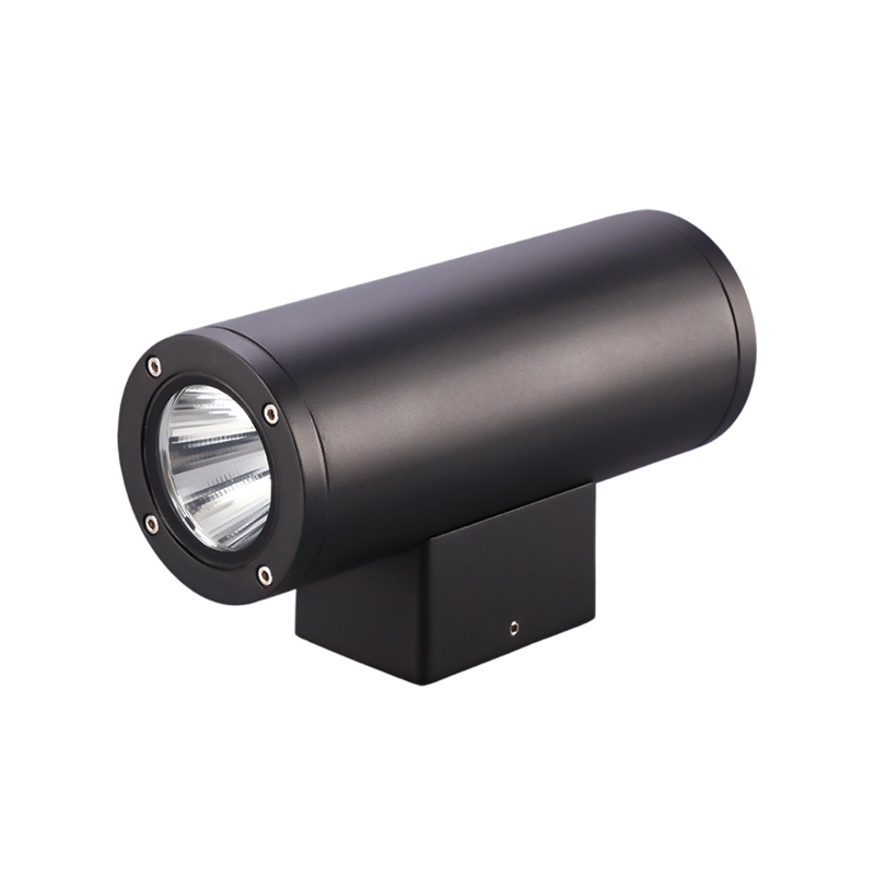 Foco exterior doble GU10 de cilindro de aluminio
