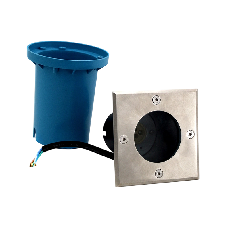 Cubierta cuadrada de acero inoxidable con luz LED de 3 W